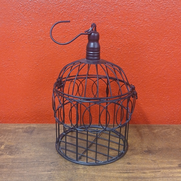 Hanging Metal Birdcage Candle Holder Lantern Home Decor, 6x10" - Picture 2 of 8